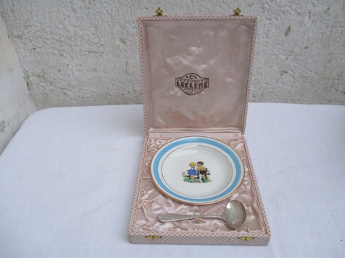 Anciens écrin assiette - , à