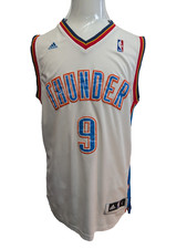 ADIDAS NBA Maillot L THUNDER IBaka #9 Blanc VINTAGE OKC Jersey Basketball |104T