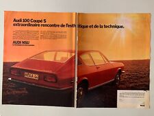 PUBLICITE ANNEES 70 - AUDI 100 COUPE S