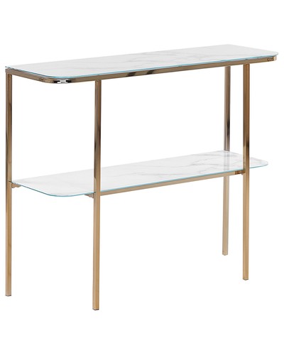 Table console verre effet - console, en