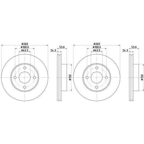 Hella pagid disques - hella,