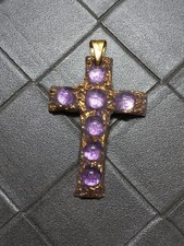 pendentif crois en émaux de