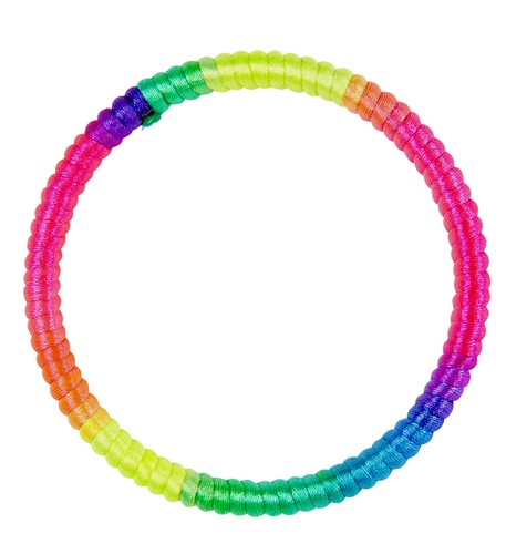 Bracelet disco fluo coloré