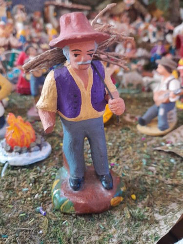 Santon ancien homme fagot 9 - santon,