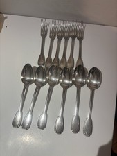 Argenterie Lot de couverts Christofle – modèle godrons Art Déco – 1105g