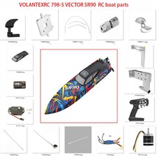 Volantexrc 798-5 Vector SR90 RC boat parts:shell cover rudder shaft propeller
