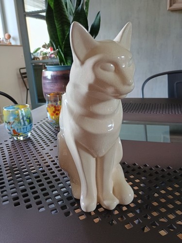 Chat faïence tampon - en, longwy