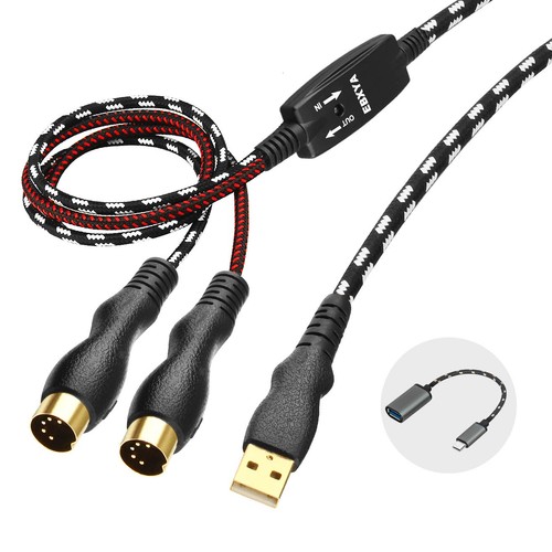 Câble midi usb - midi,