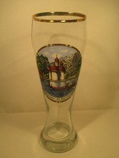Antique Königssee Sankt Bartholomä Bayern souvenir wheat beer glass