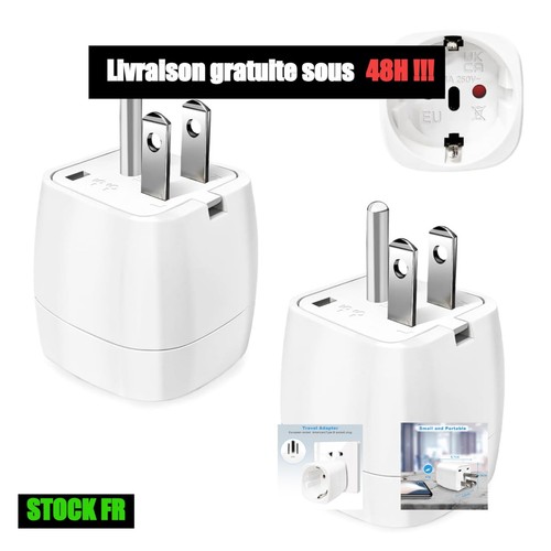 Adaptateur prise usa type - prise,