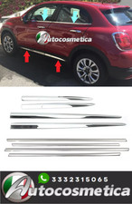 Kit de portes vitrées moulures profilés chrome brillant pour Fiat 500X 14-18