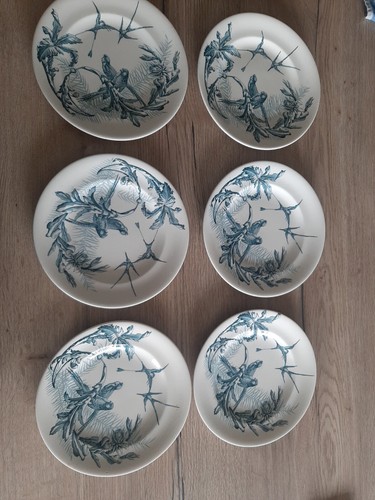 Assiettes plates longwy - 6,