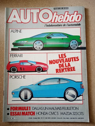 Ac58 revue auto hebdo - auto, 1984