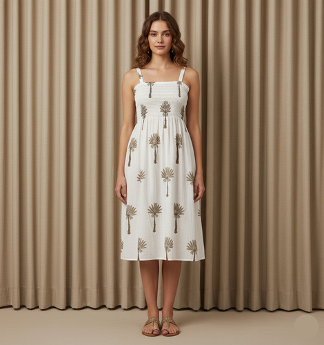 Robe longue fit flare en - fit,