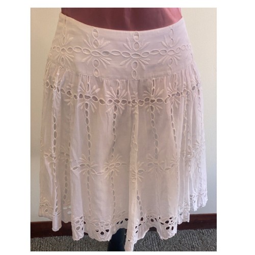 Inc white cotton eyelet - white,