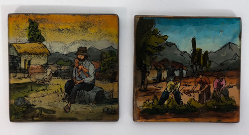 Lot anciennes peintures sur - anciennes,