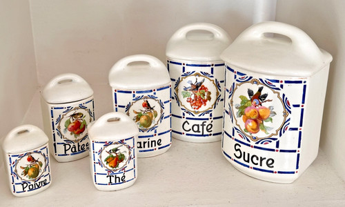 Série pots épices en - pots, à