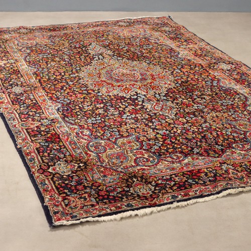 Tapis ancien coton laine noeud - tapis,