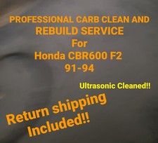 91-94 Honda CBR600F2 CBR 600F2 Professional carb clean & rebuild service CBR600