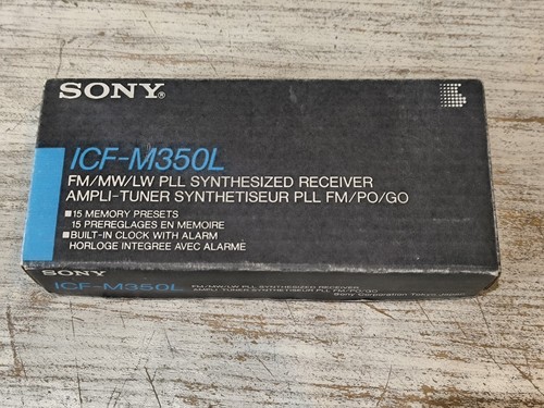 Radio portable sony - radio, icf-m350l