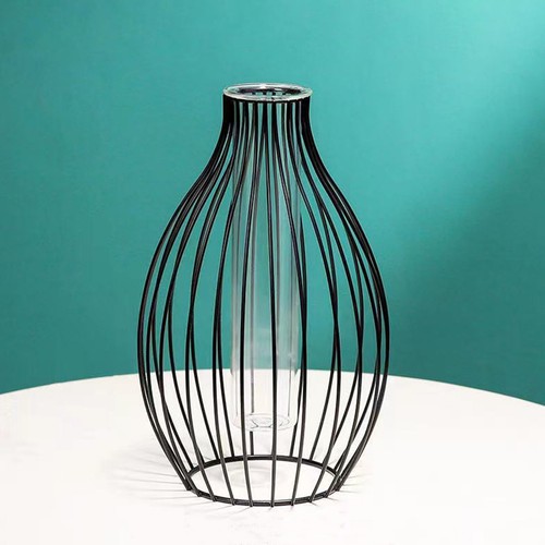 Support métallique vase - vase, À