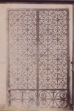 Grille à Rouen Fer forgé France Vintage Albumine ca 1880