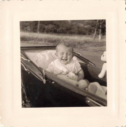 Old photograph 1947 baby - old,