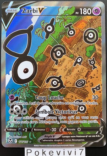 Carte pokemon zarbi 177 - carte,