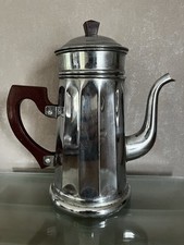 Ancienne cafetière cuivre chromé et Bakélite