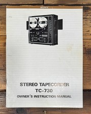 Sony TC-730 Cassette Owners / User Manual *Original*