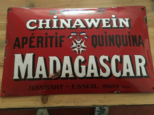 Rare plaque émaillée bombée - rare,