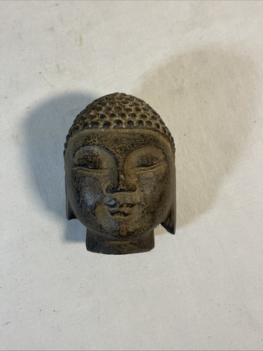 Tête bouddha pierre - de,