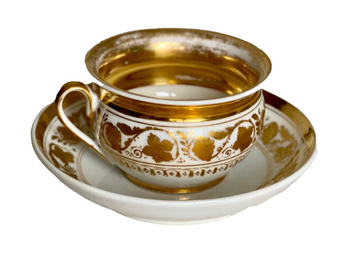 Cup porcelain of - saucer),