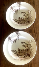 2 anciennes assiettes à soupe