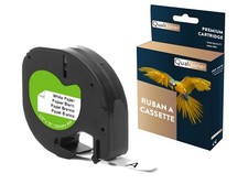 Ruban S0721510 91200 pour DYMO Letratag compatible noir sur fond blanc x 1 pour