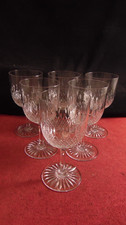 Set of 6 Baccarat Crystal Water Glasses Model 8470 Size 5475