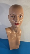 Mannequin Head with Bust 20 Inches Tall Painted 