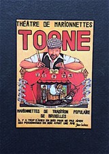 TOONE - Théâtre de marionnettes - Bruxelles - carte publicitaire