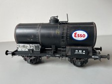 SCALE MODELS/HAXO "O" TANK CAR SNCF "ESSO" BLACK PATINA WITHOUT BO