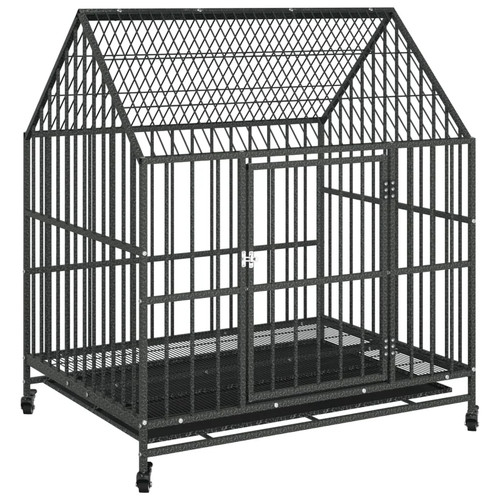 Cage pour chien avec roues