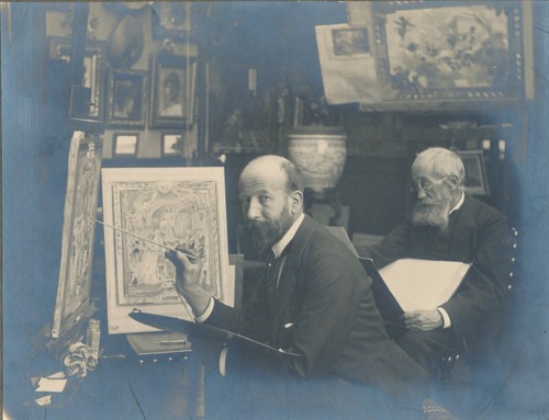 Regard peintre non - d'un,