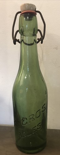 Ancienne bouteille gravée - ancienne,
