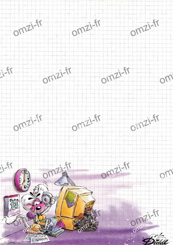 Diddl feuille blanche - feuille,