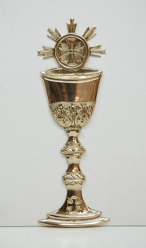 Brass chalice ornament - brass,