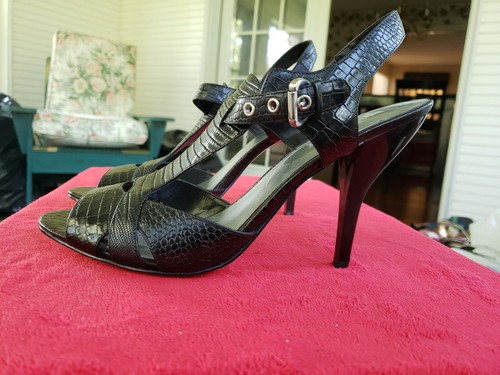 Nine west leather black animal - west,