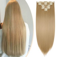 - Extension a Clip Cheveux Naturel Clip in Hair Extensions Tête Pleine 8 Band...