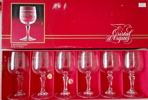 Cristal arques verres a - d'arques, 6