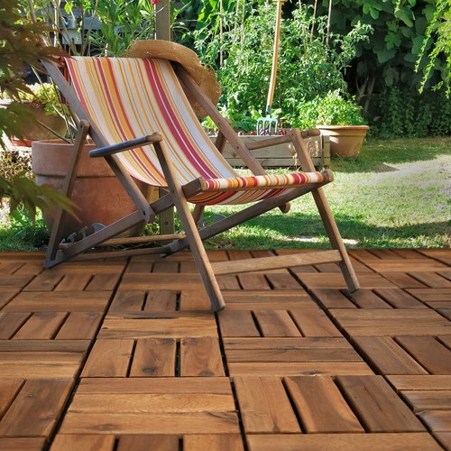 Carrelage bois terrasse - bois, acacia