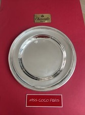 PLAT ROND CHRISTOFLE PERLES