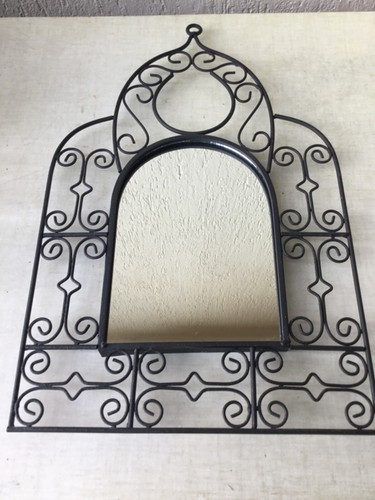 Miroir fer forgé - en, noir